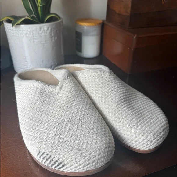 Rothy's Beige Knit Mules - Picture 2 of 5